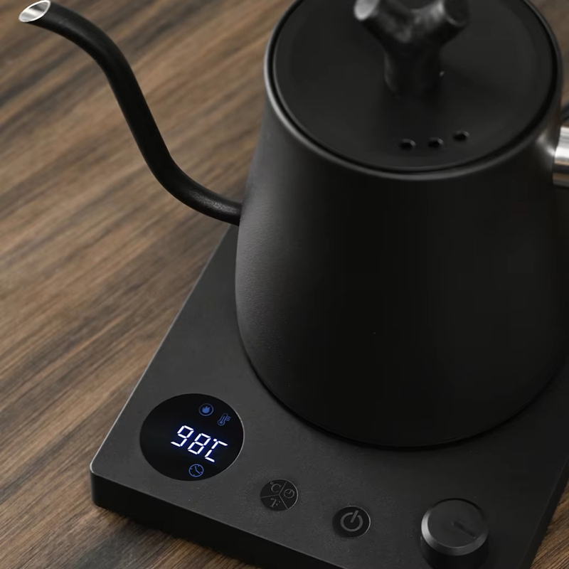 Coffee Tea Display - 1000ml Gooseneck Electric Kettle Stainless Steel
