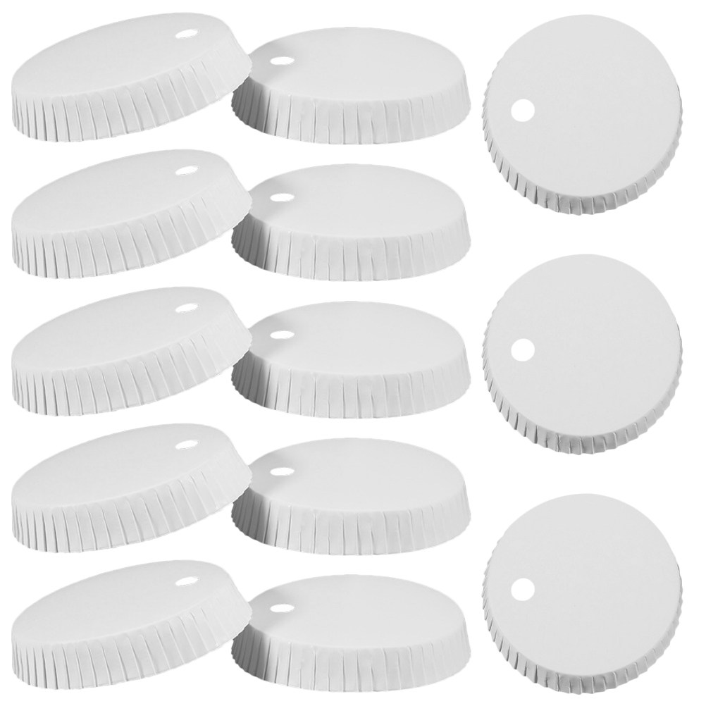Coffee Tea Paper Cups - 200Pcs Whiteboard Paper Cup Lids Disposable