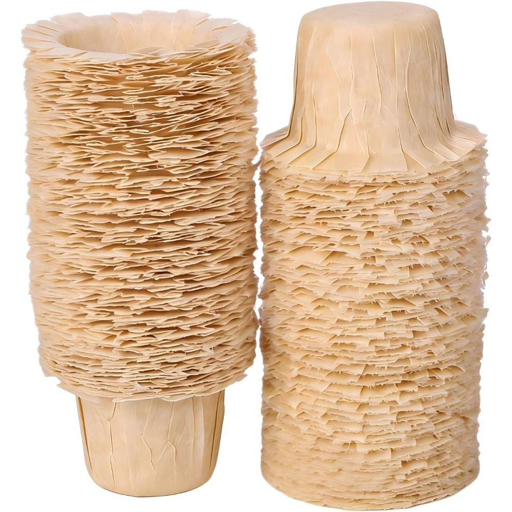 Coffee Tea Paper Cups - 50/100 Pcs Natural Disposable Coffee Paper