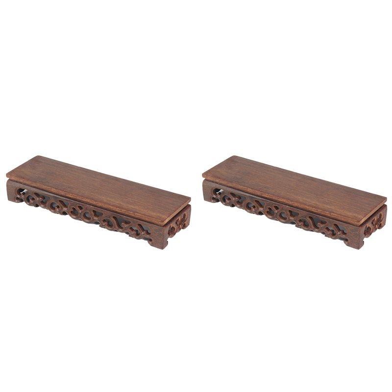 Coffee Tea Display - ABXD 2X Miniature Wood Bases Figurine