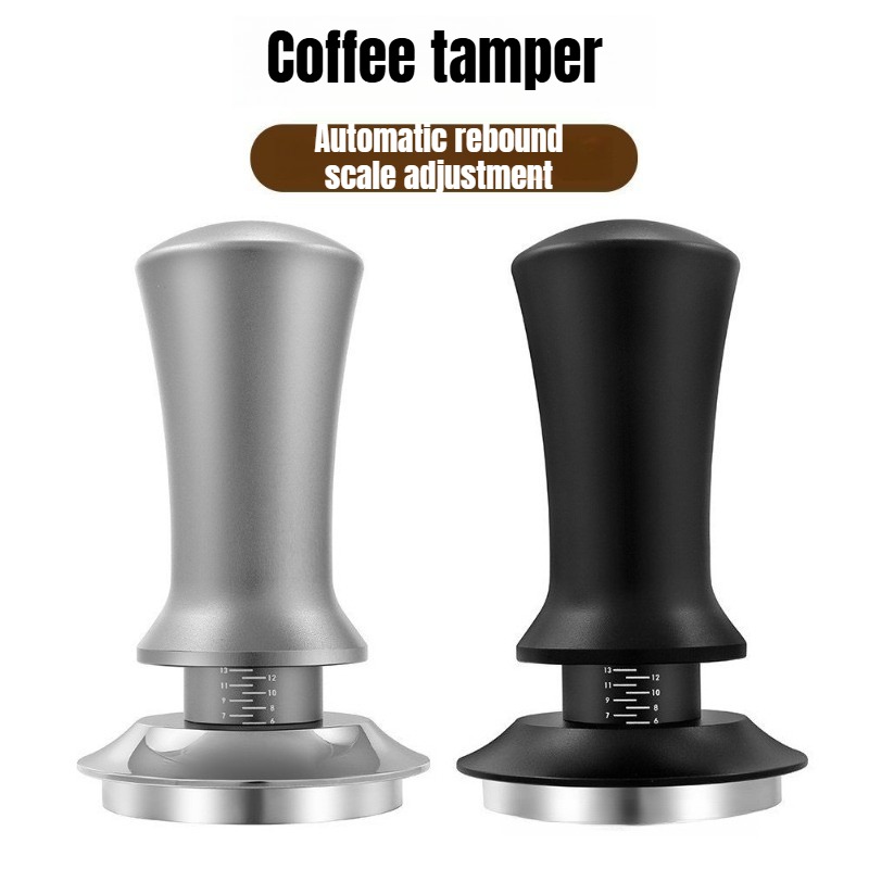 Coffee Tamper Leveler - 51/ 53/58mm Black Coffee Hand Tamper