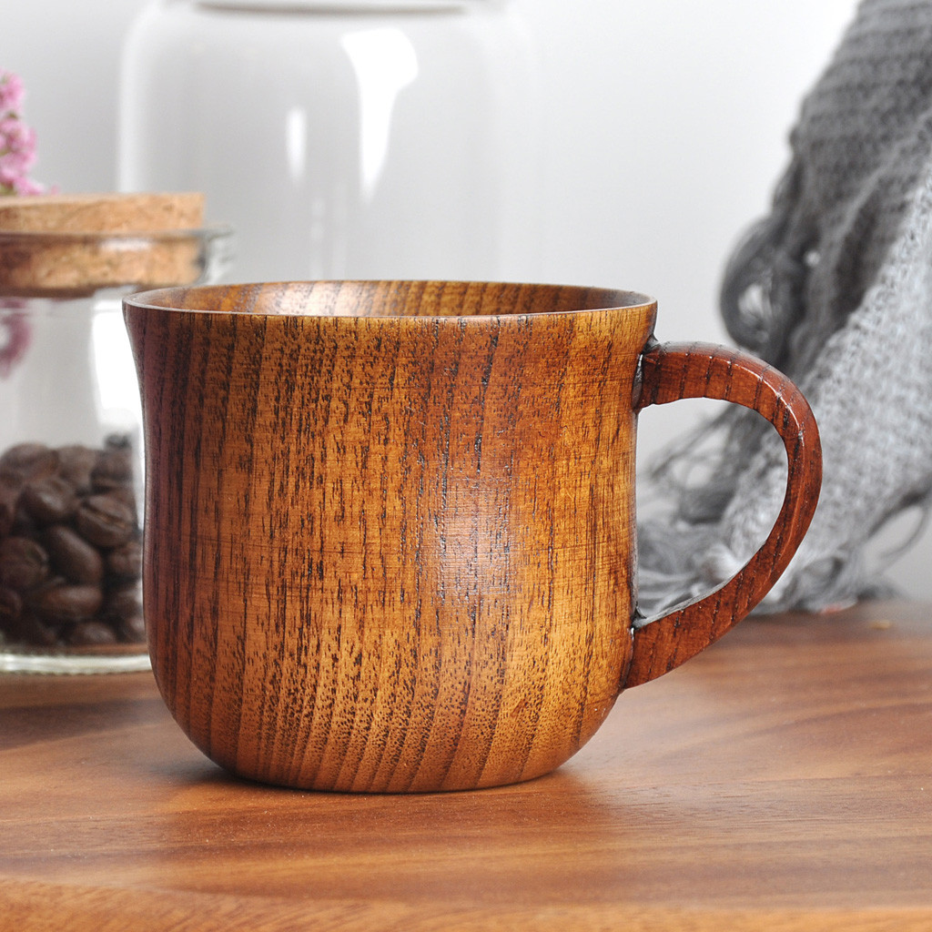 Morning Tea Coffee - Wooden Coffee Mug Handcrafted Natural Wood