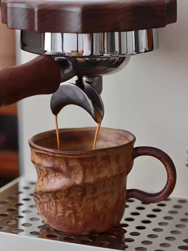 Morning Tea Coffee - Vintage Handmade Irregular Ceramic Mug 200ML