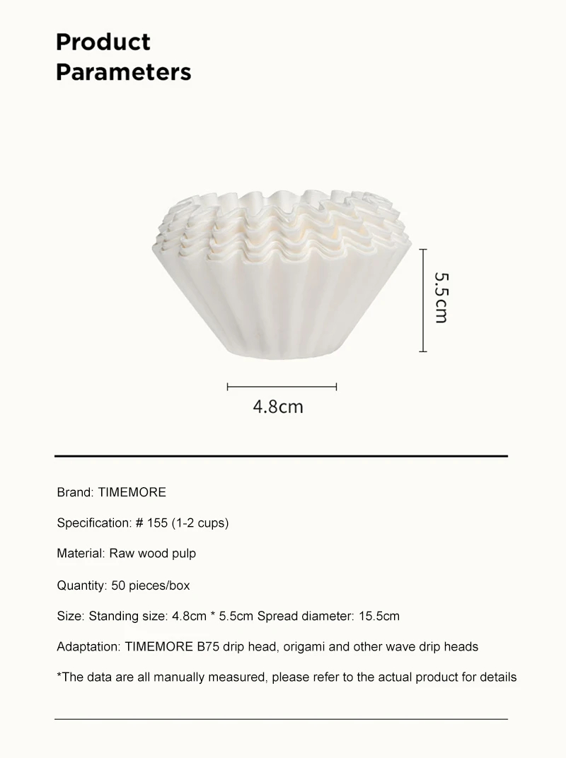 TIMEMORE 1-2Cups Basket Coffee - Coffee Tea Paper Cups recension och pris