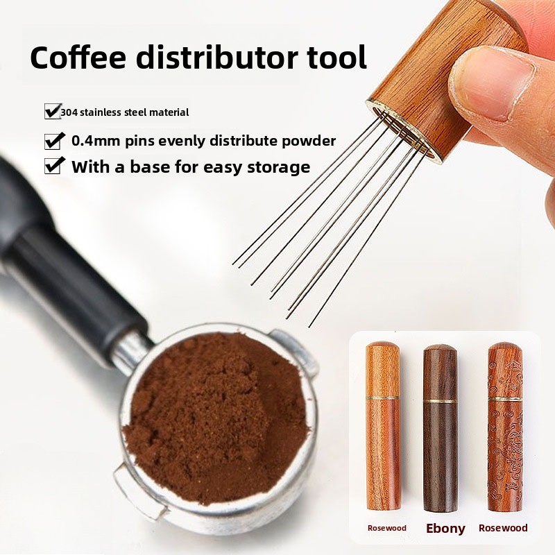 Wood Stainless Steel Coffee Po - Coffee Tamper Leveler recension och pris