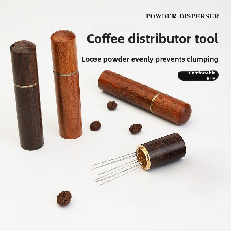 Wood Stainless Steel Coffee Po - Coffee Tamper Leveler recension och pris