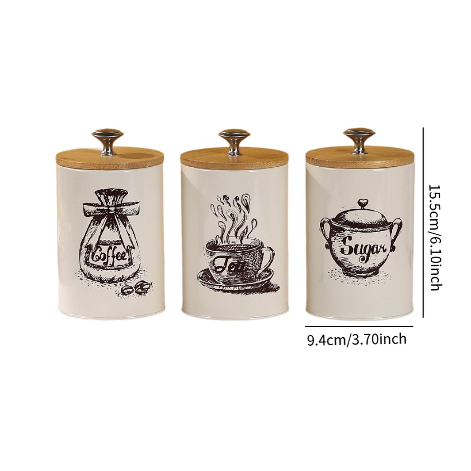Farmhouse Coffee Tea Sugar Can - Coffee Tea Sugar Canister Set recension och pris