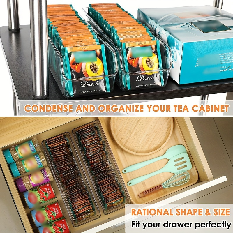 1pc Clear Tea Bag Organizer Bo - Coffee Tea Sugar Canister Set recension och pris