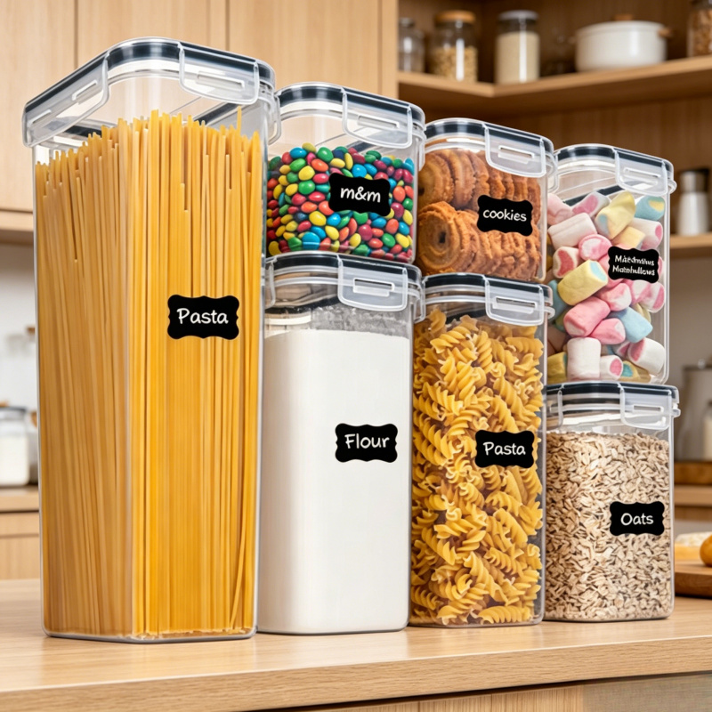 7Pcs Kitchen Food Storage Cont - Coffee Tea Sugar Canister Set recension och pris