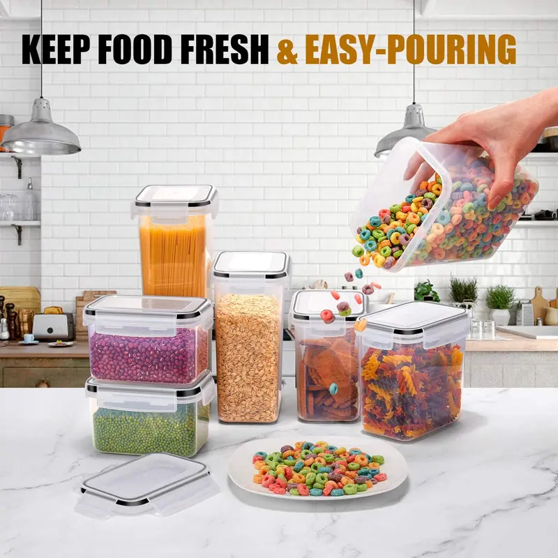7Pcs Kitchen Food Storage Cont - Coffee Tea Sugar Canister Set recension och pris