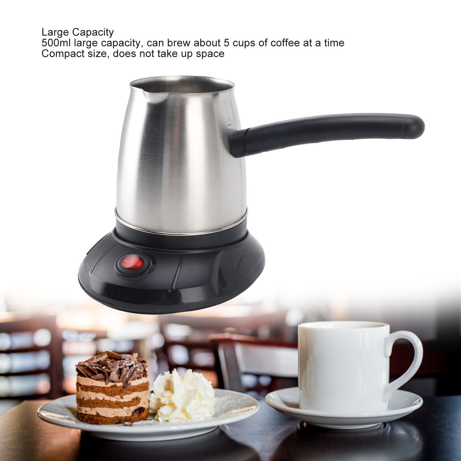 500ml Stainless Steel Electric - Coffee Tea Maker recension och pris