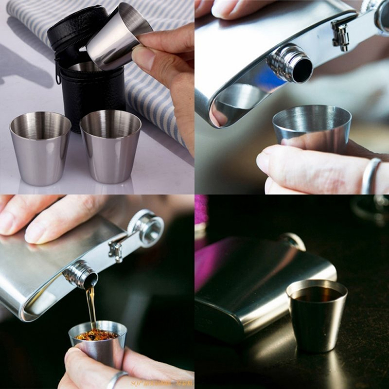 4/6Pcs Stainless Steel Cups Mi - Coffee Tea Sugar Canister Set recension och pris