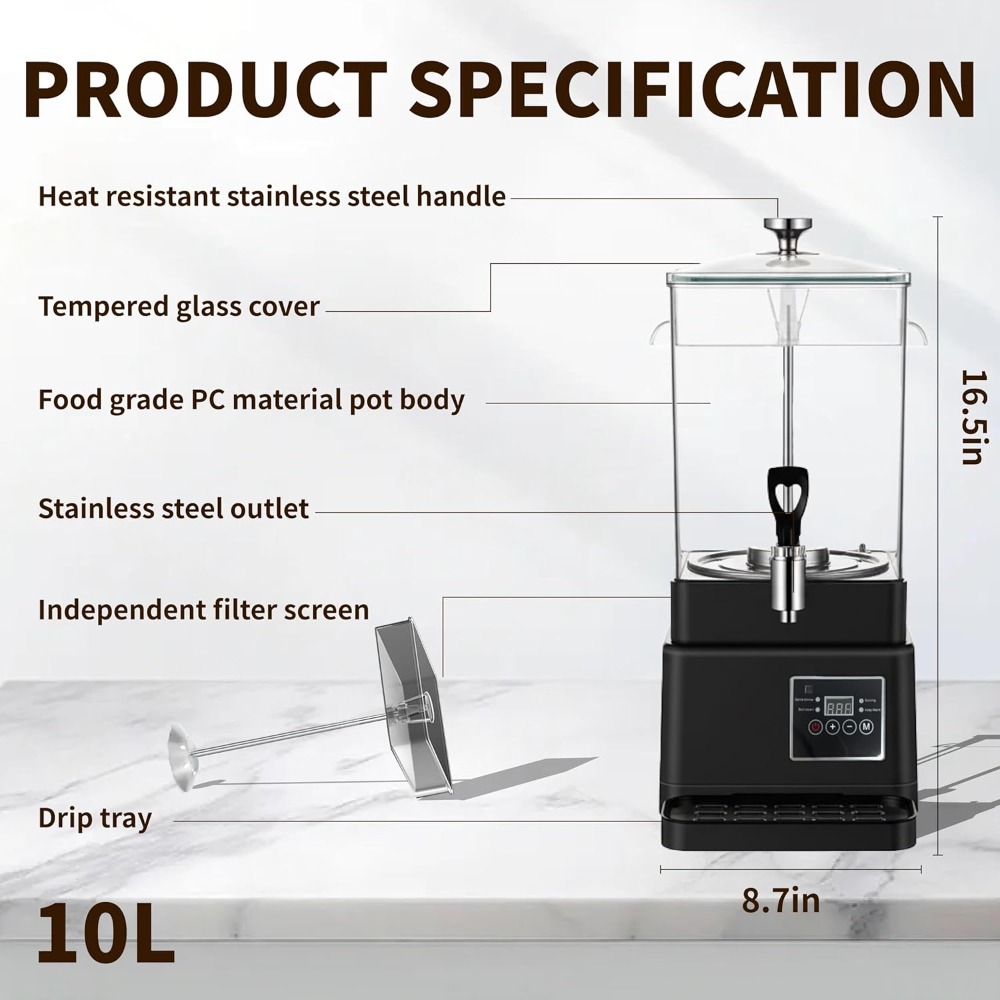 Commercial Coffee Maker 10L Ho - Coffee Tea Urn recension och pris