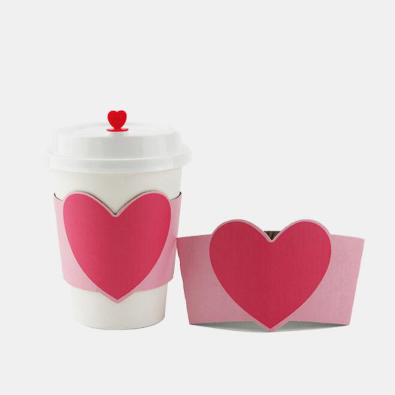 100pcs Disposable Cup Sleeve F - Coffee Tea Paper Cups recension och pris