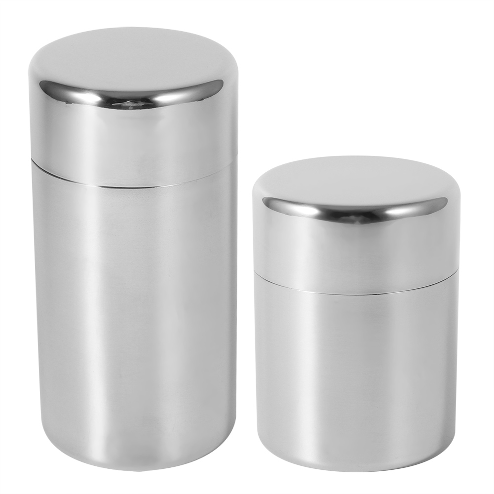 Stainless Steel Tea Leaf Tins  - Coffee Tea Sugar Canister Set recension och pris