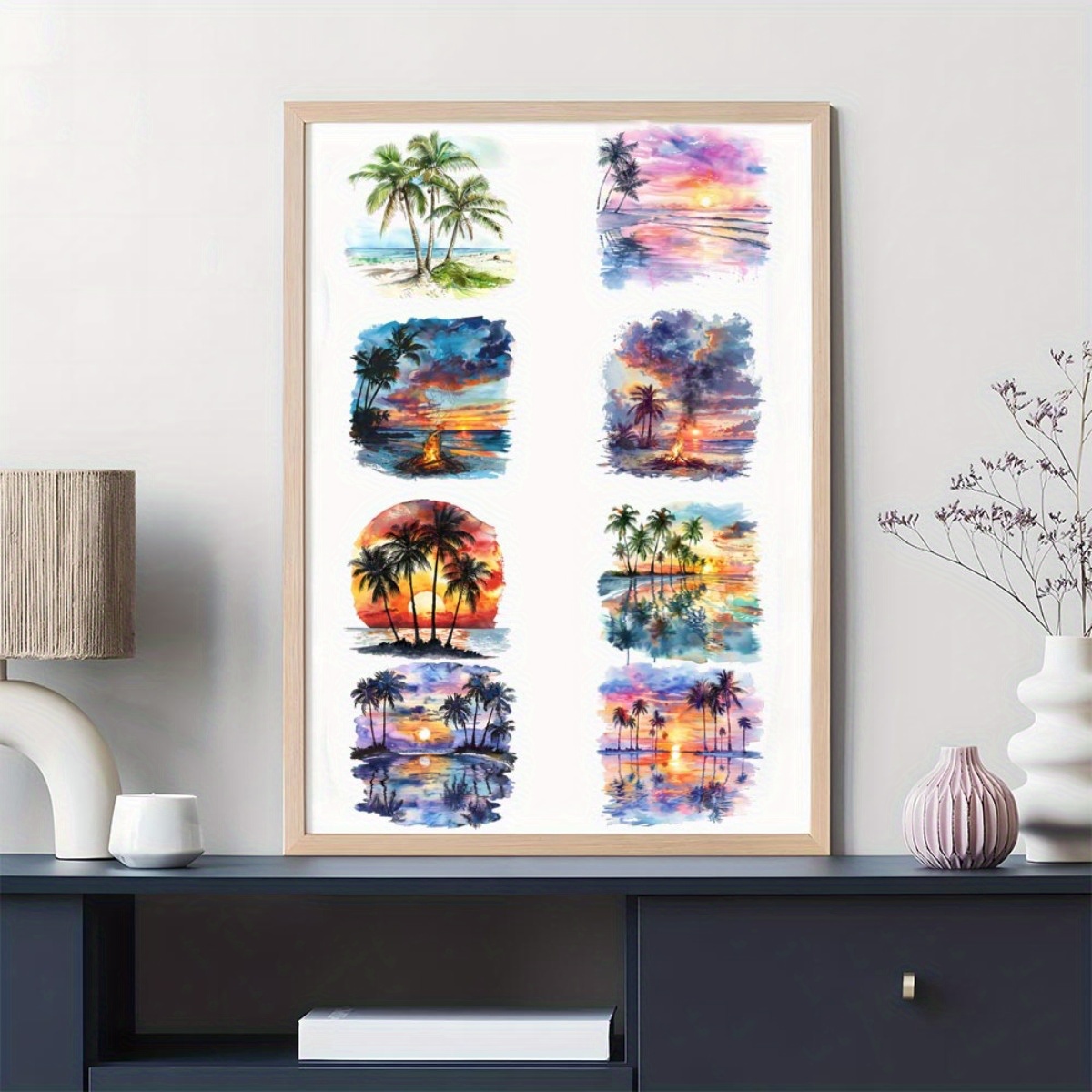 24Pcs/Set Summer Tropical Beac - Coffee Tea Paper Cups recension och pris