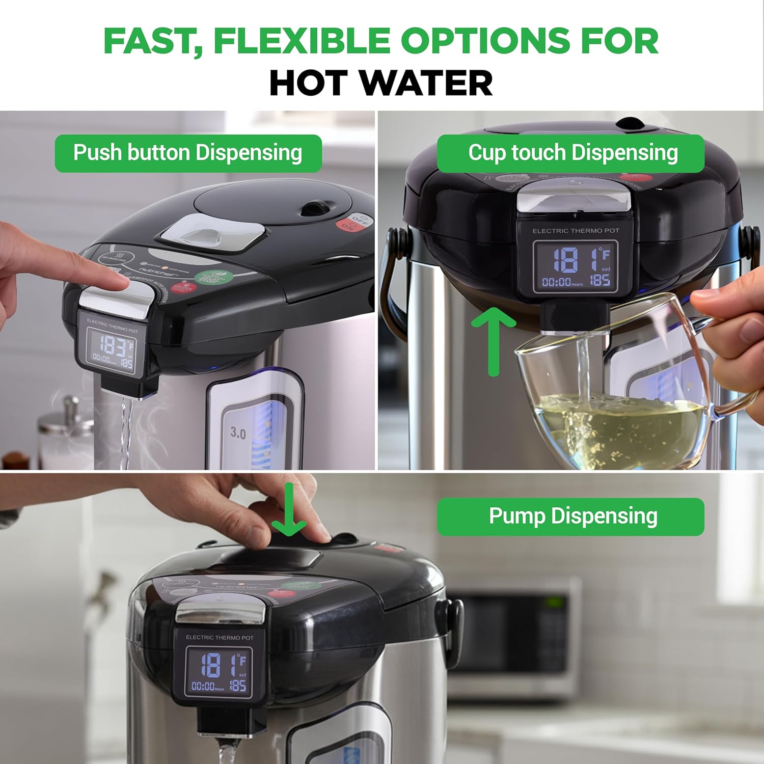 4L Electric Hot Water Dispense - Coffee Tea Display recension och pris