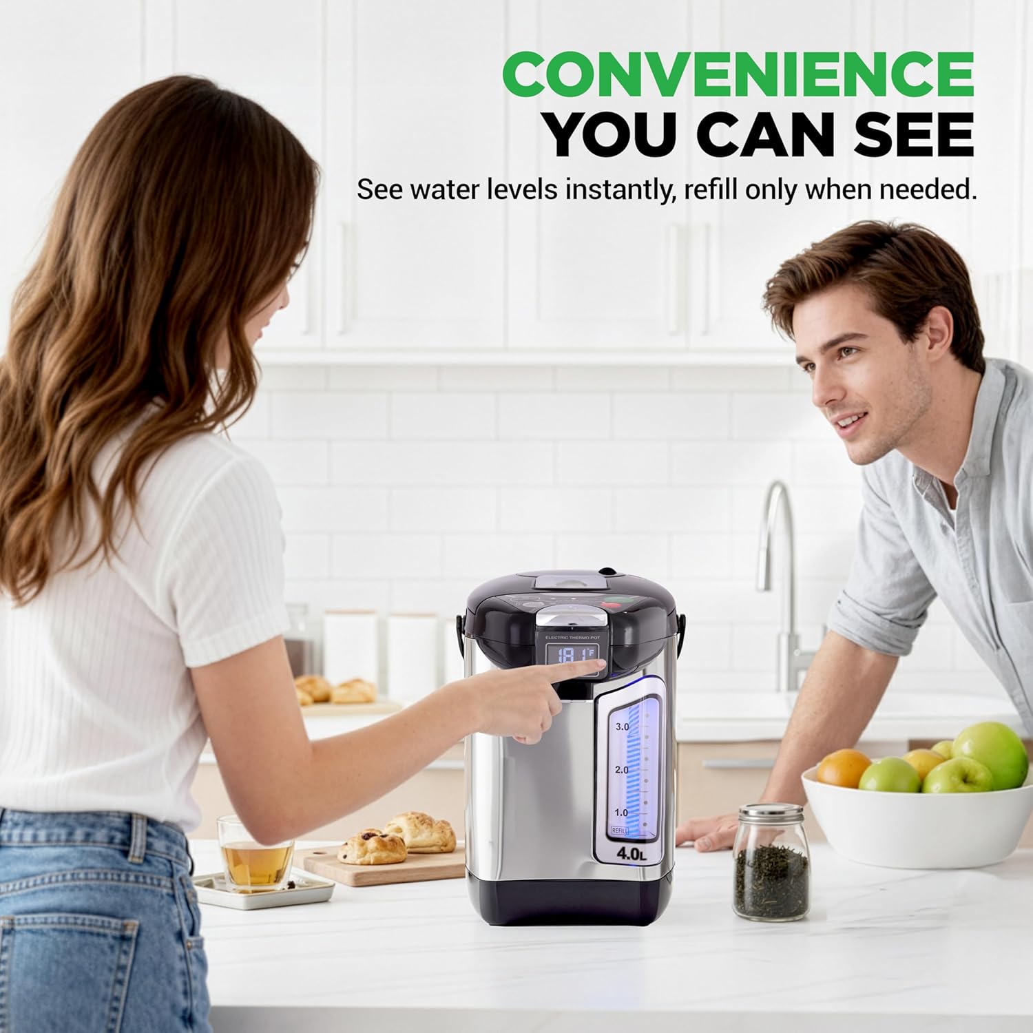 4L Electric Hot Water Dispense - Coffee Tea Display recension och pris