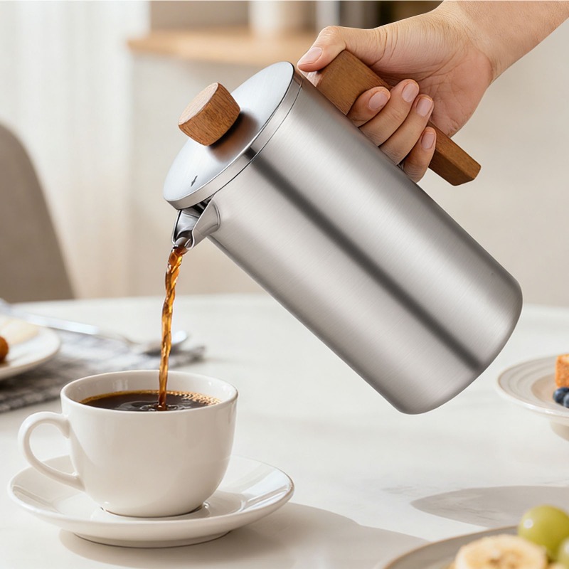 JUSTINLAU 1000ml Stainless Ste - Coffee Tea Maker recension och pris