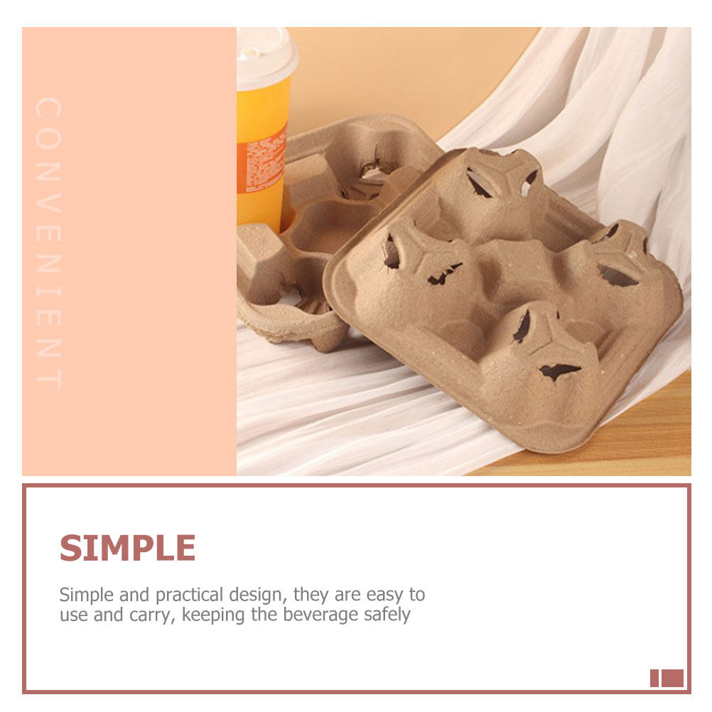 25Pcs Four Cup Paper Pulp Hold - Coffee Tea Paper Cups recension och pris