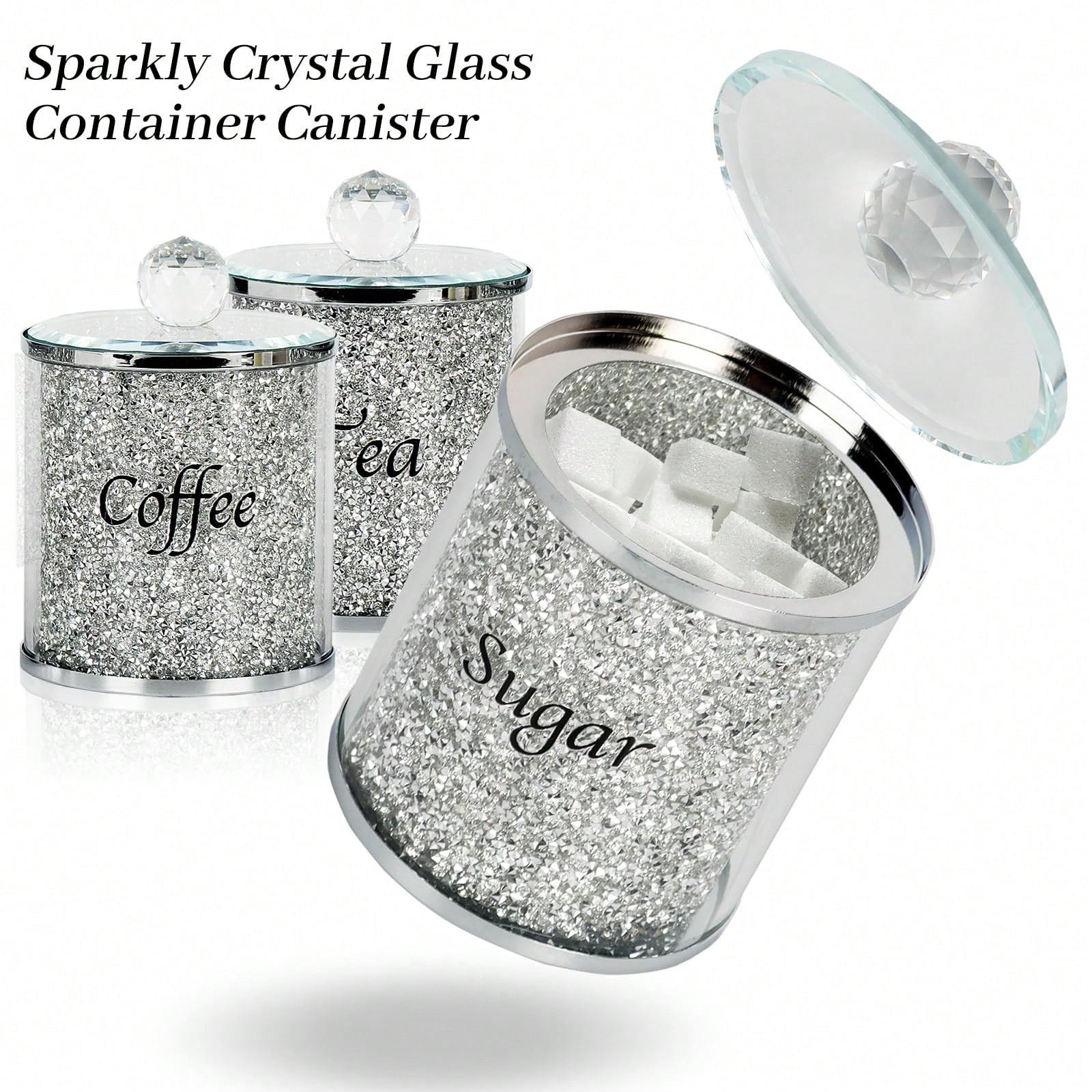 Coffee Sugar Tea Canister Set  - Coffee Tea Sugar Canister Set recension och pris
