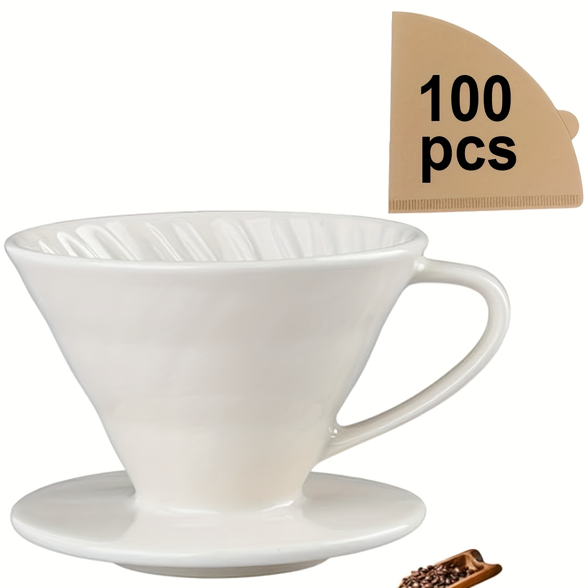 Pour Over Coffee Maker, Cerami - Coffee Tea Paper Cups recension och pris