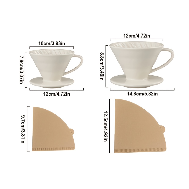 Pour Over Coffee Maker, Cerami - Coffee Tea Paper Cups recension och pris