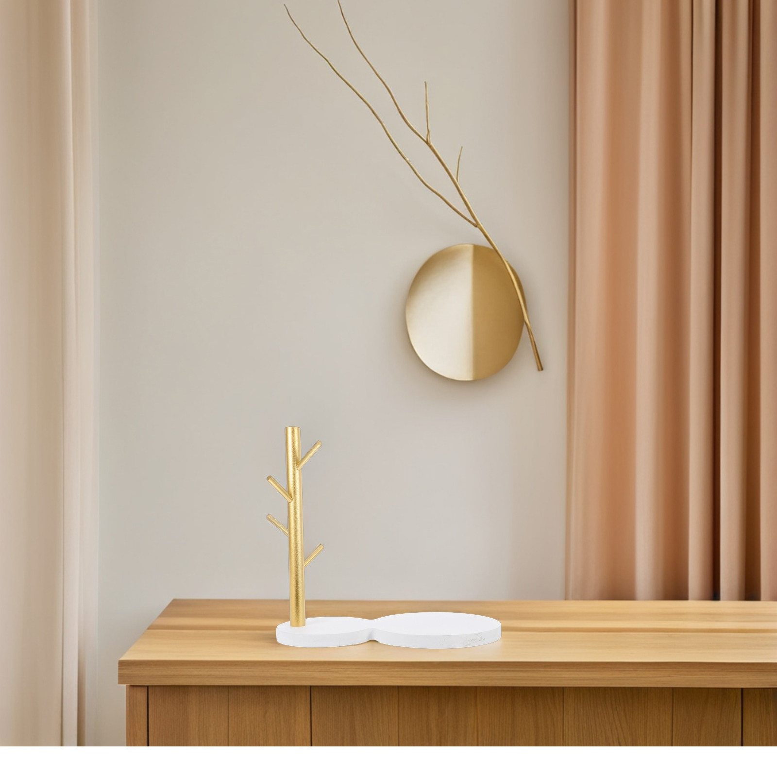 Wooden Tea Cup Storage Rack Ea - Coffee Tea Display recension och pris