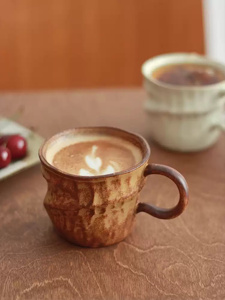 Vintage Handmade Irregular Cer - Morning Tea Coffee recension och pris