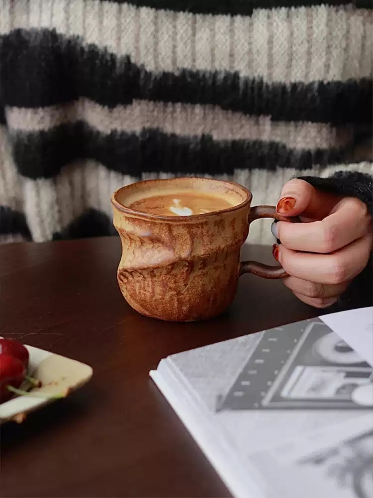 Vintage Handmade Irregular Cer - Morning Tea Coffee recension och pris