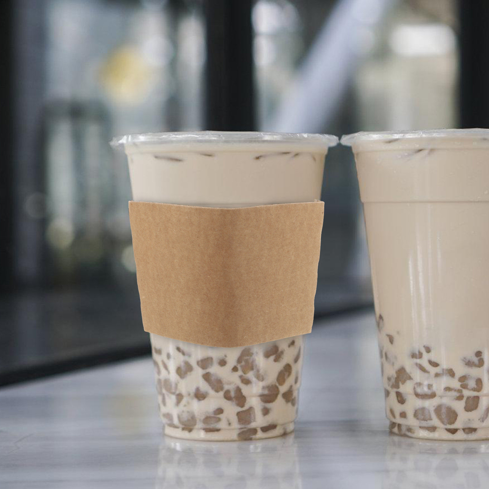 100Pcs Kraft Paper Cup Sleeves - Coffee Tea Paper Cups recension och pris