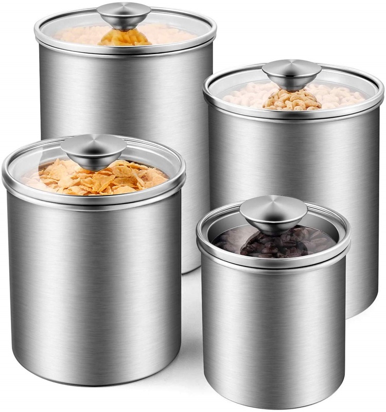 Food Storage Containers Tea Co - Coffee Tea Sugar Canister Set recension och pris