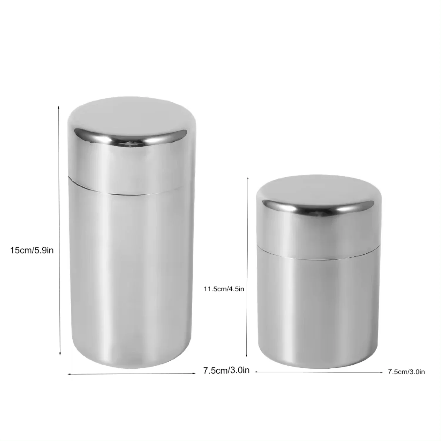 Stainless Steel Tea Leaf Tins  - Coffee Tea Sugar Canister Set recension och pris