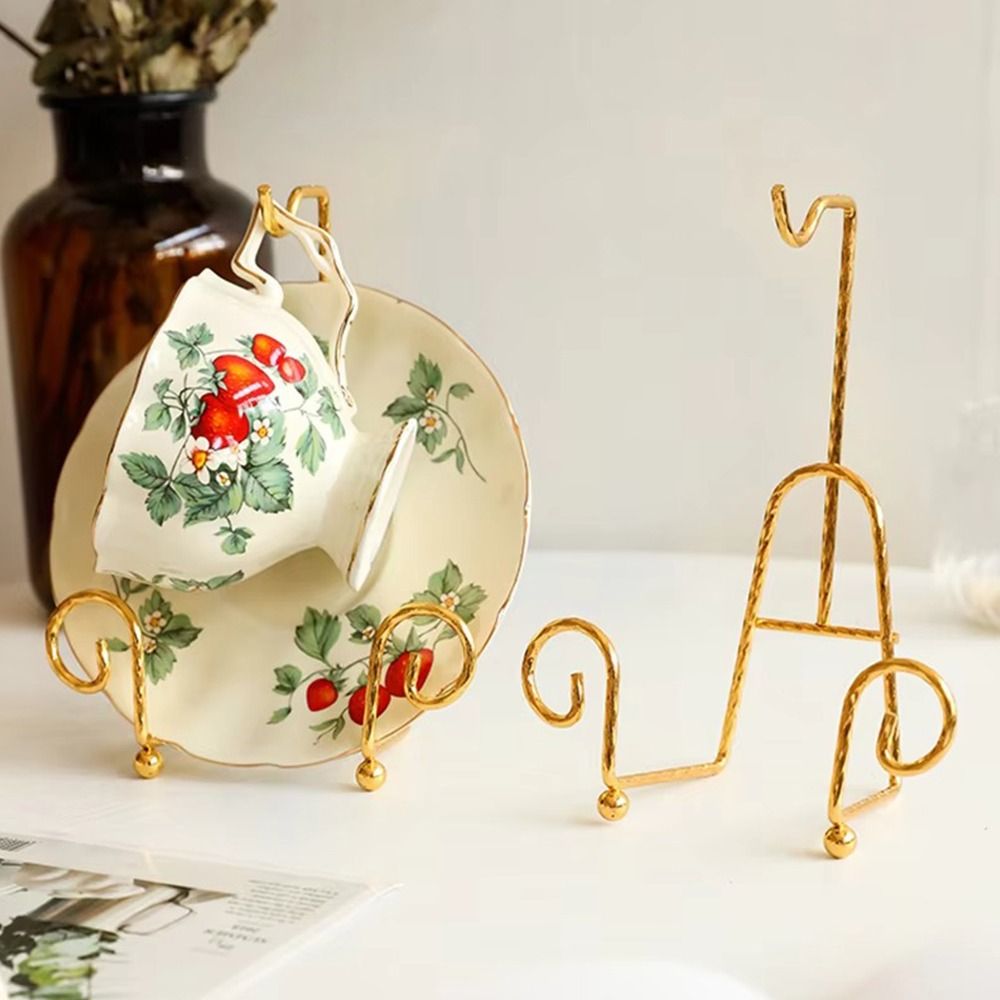 Durable Metal Cup and Saucer D - Coffee Tea Display recension och pris