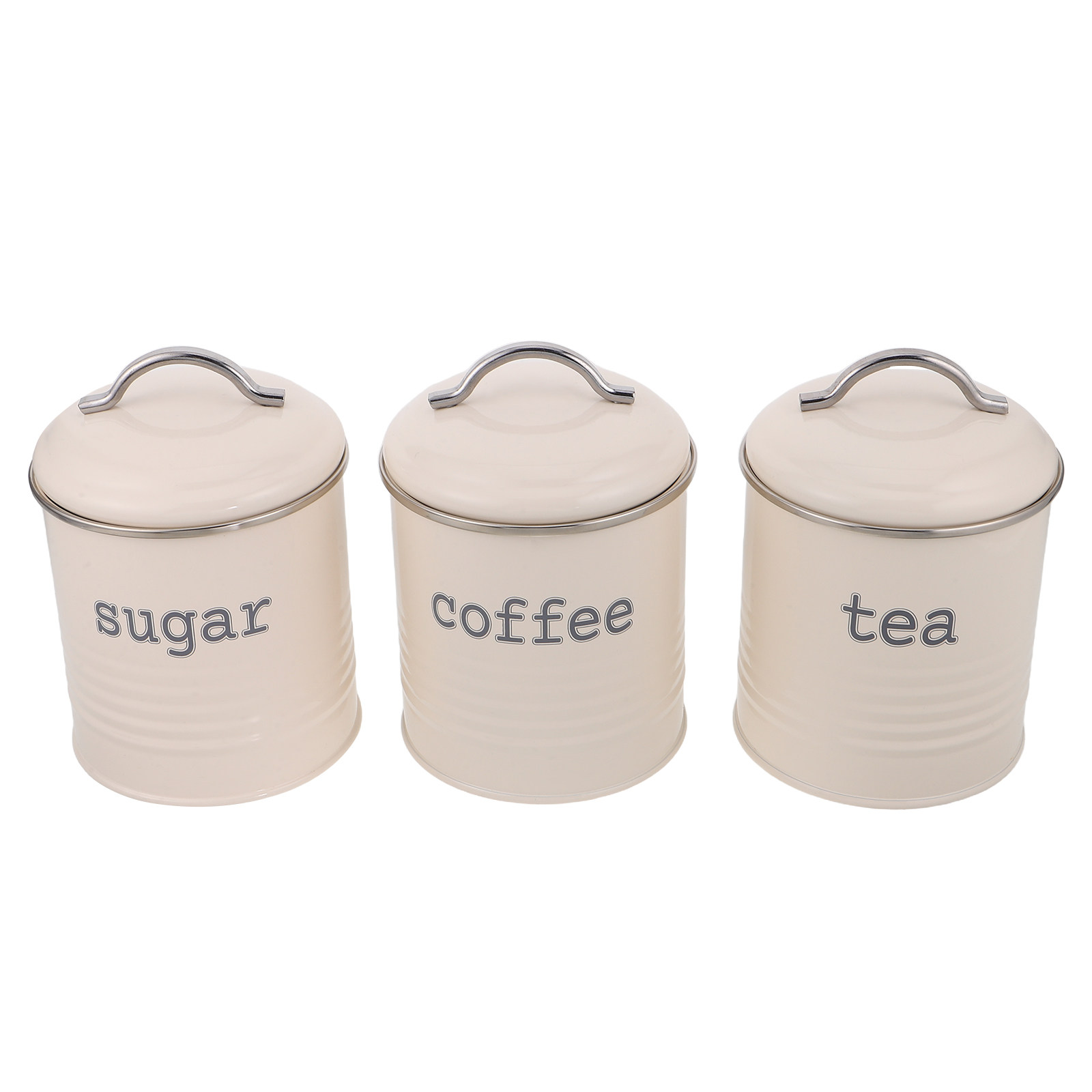 3Pcs Sealed Coffee Bean Contai - Coffee Tea Sugar Canister Set recension och pris