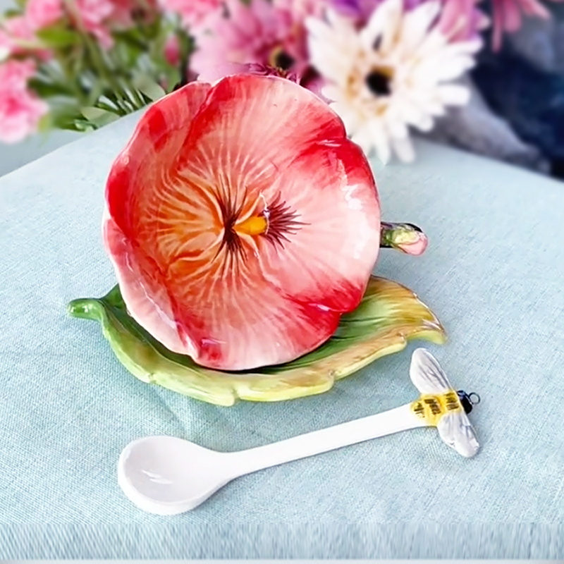 Ceramic Flower Coffee Cup with - Coffee Or Tea Please recension och pris