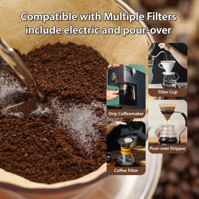 Wood Pulp 02 Cone Filter Pour  - Coffee Tea Paper Cups recension och pris